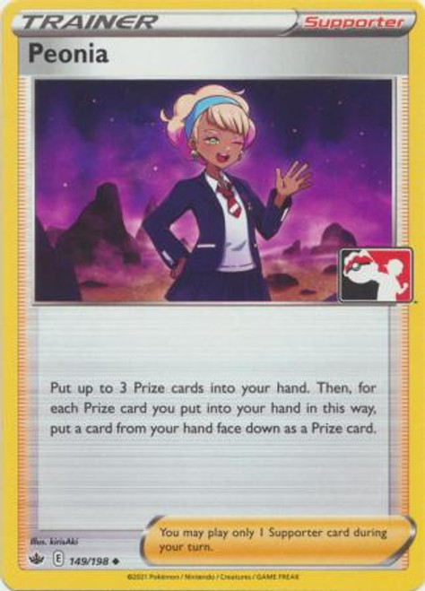 Chilling Reign 149/198 Peonia (Prize Pack League Promo Non-Holo)