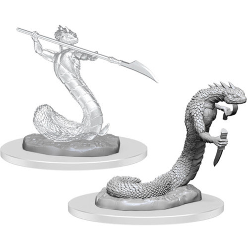 Critical Role Unpainted Miniatures: Serpentfolk & Serpentfolk Ghost (W4)
