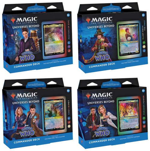 Doctor Who Commander Deck - Set of 4