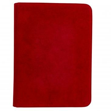 Vivid Deluxe 9-Pocket Zippered PRO-Binder: Red