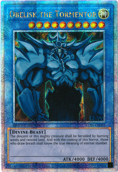 LC01-EN001 Obelisk the Tormentor (Quarter Century Secret Rare)