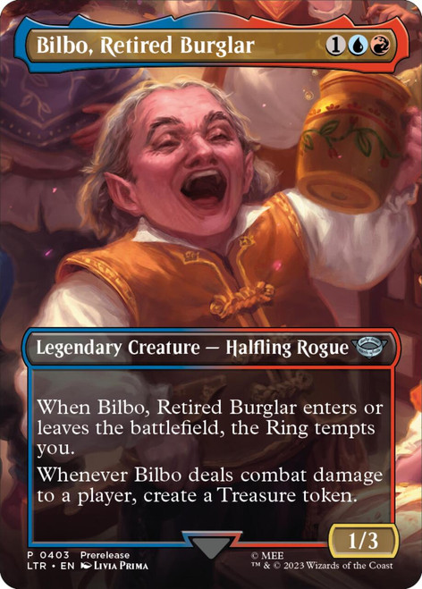 Bilbo, Retired Burglar (Borderless Prerelease non-foil)