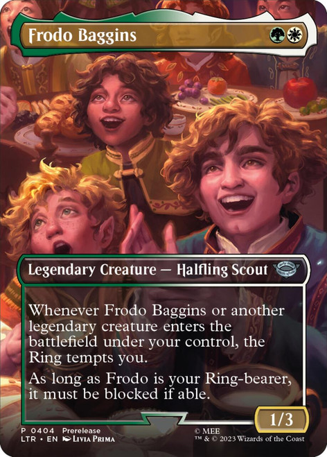 Frodo Baggins (Borderless Prerelease non-foil)