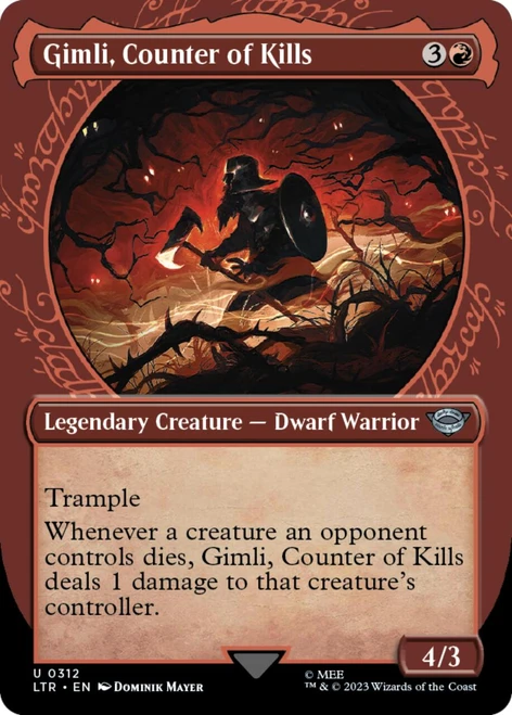 Gimli, Counter of Kills (Showcase Frame)