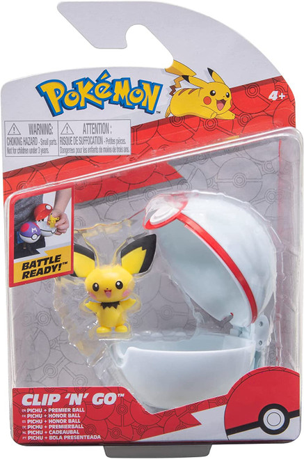 Pokemon Clip'n'Go Poke Ball - Pichu & Premier Ball