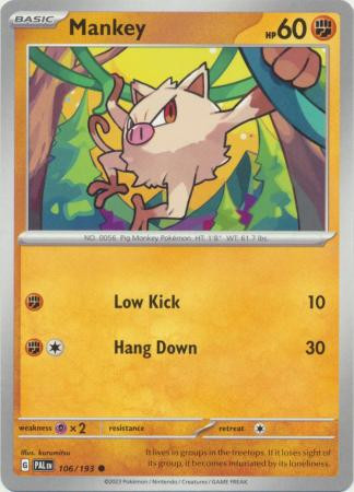 SV Paldea Evolved 106/193 Mankey (Non-Holo)