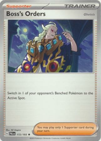 SV Paldea Evolved 172/193 Boss’s Orders [Ghetsis] (Non-Holo)