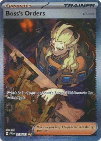 SV Paldea Evolved 265/193 Boss's Orders [Ghetsis] (Alternative Art, Full Art)