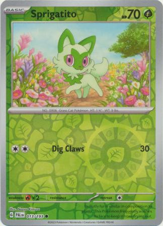 SV Paldea Evolved 013/193 Sprigatito (Reverse Holo)