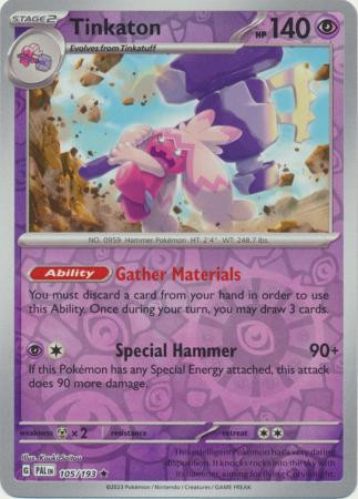 SV Paldea Evolved 105/193 Tinkaton (Reverse Holo)