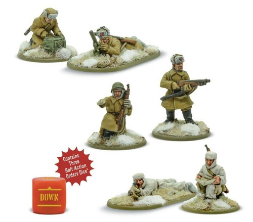 Bolt Action: Soviet Army (Winter) weapons teams