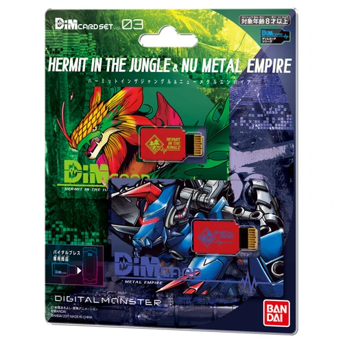 DiM Card Set Vol.3 - Hermit in the Jungle & Nu Metal Empire for Digimon Vital Bracelet