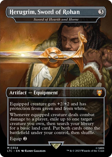 Sword of Hearth and Home [Herugrim, Sword of Rohan] (Borderless Art)