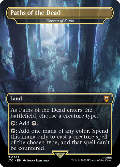 Cavern of Souls [Paths of the Dead] (Borderless Art) | The Lord of the Rings Commander