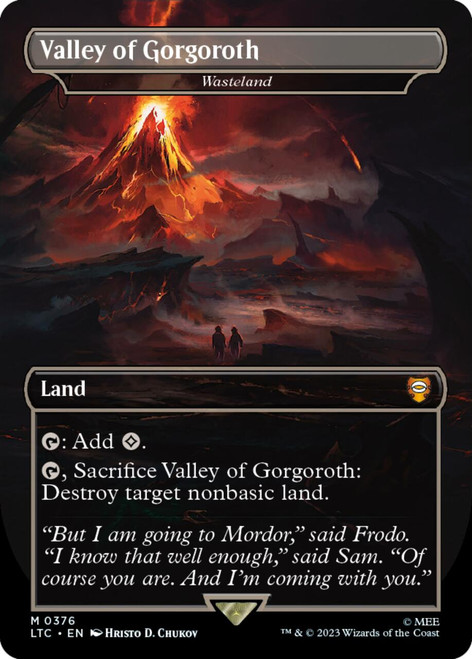 Wasteland [Valley of Gorgoroth] (Borderless Art) | The Lord of the Rings Commander