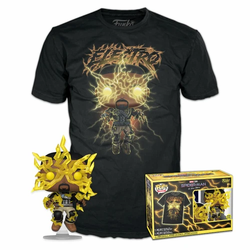 POP! & Tee: Spider-Man: No Way Home - Electro (Glow in the Dark) & T-Shirt set