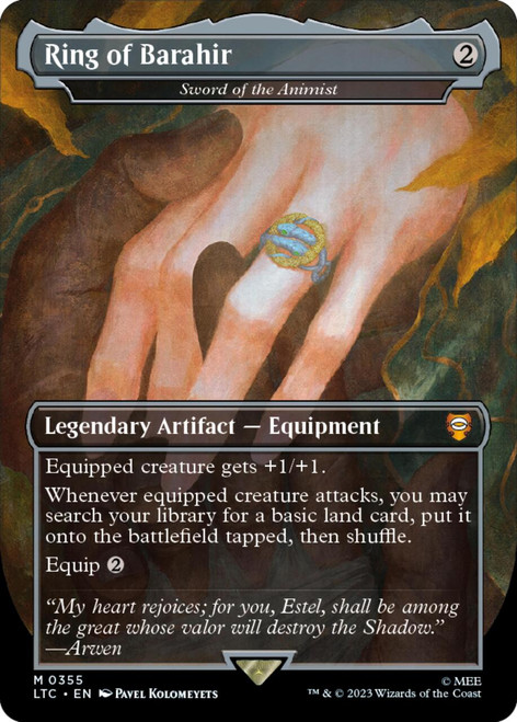 Sword of the Animist [Ring of Barahir] (Borderless Art foil)
