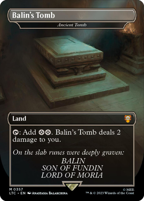 Ancient Tomb [Balin's Tomb] (Borderless Art foil) | The Lord of the Rings Commander