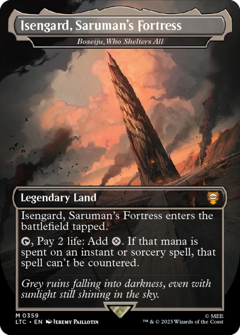 Boseiju, Who Shelters All [Isengard, Saruman's Fortress] (Borderless Art foil)