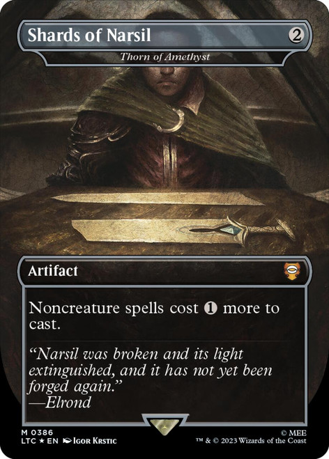 Thorn of Amethyst [Shards of Narsil] (Borderless Art Surge foil)