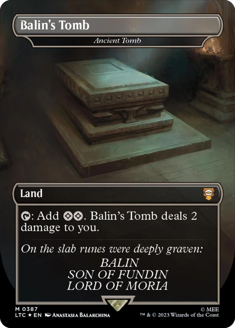 Ancient Tomb [Balin's Tomb] (Borderless Art Surge foil)