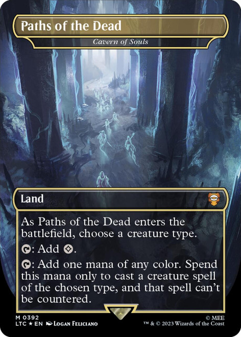 Cavern of Souls [Paths of the Dead] (Borderless Art Surge foil)