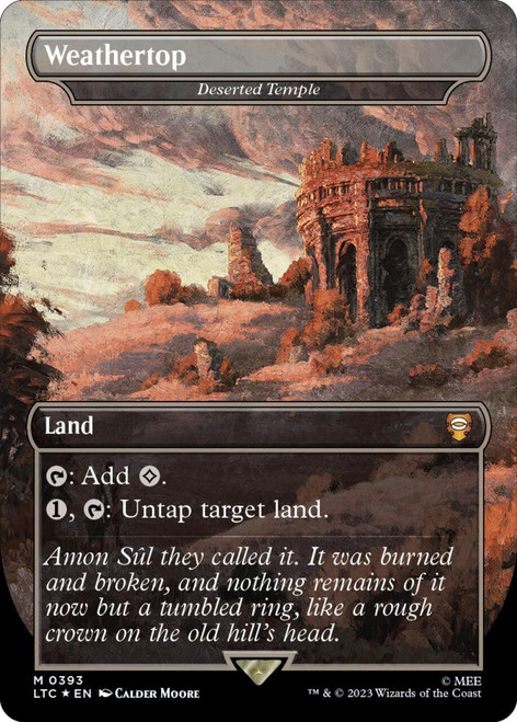 Deserted Temple [Weathertop] (Borderless Art Surge foil)