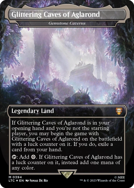 Gemstone Caverns [Glittering Caves of Aglarond] (Borderless Art Surge foil)