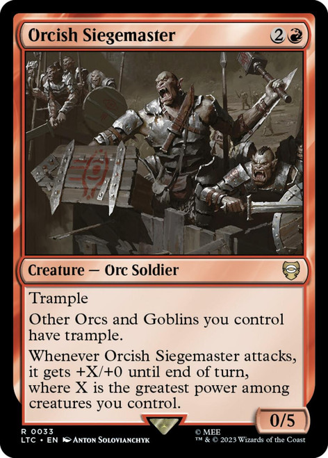 Orcish Siegemaster | The Lord of the Rings Commander