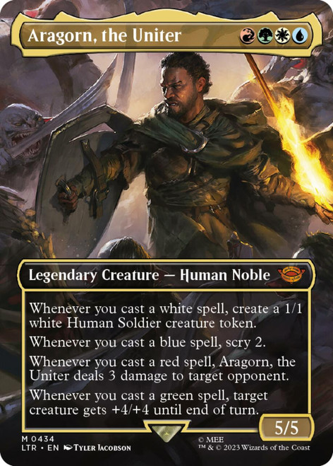 Aragorn, the Uniter (Borderless Art foil) | The Lord of the Rings: Tales of Middle-earth