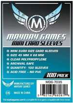 Clear Mini European Card Sleeves 45mm x 68mm