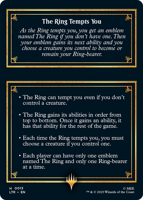 Lord of the Rings - The Ring Emblem