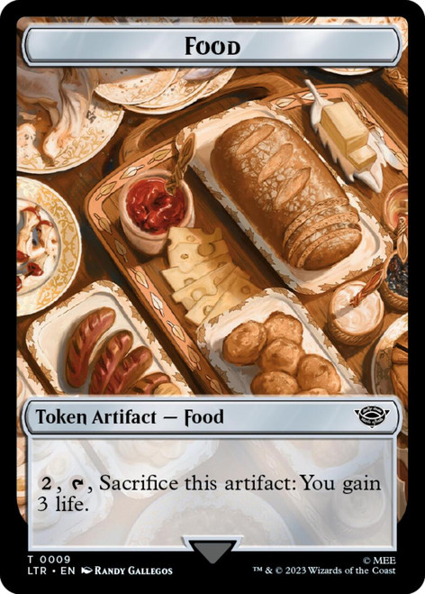Lord of the Rings - Food Token #9 / Human Soldier Token #2 (foil)