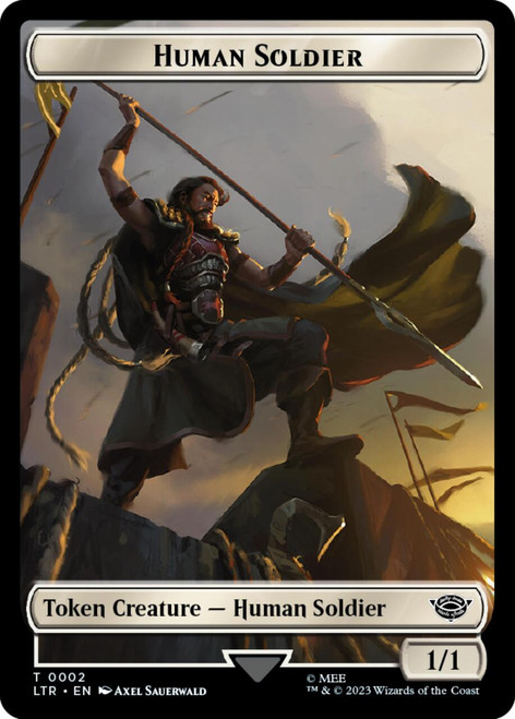 Lord of the Rings - Food Token #9 / Human Soldier Token #2 (foil)