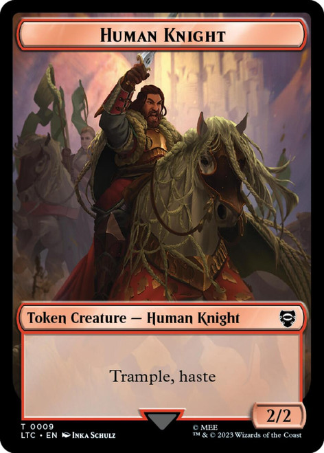 Lord of the Rings Commander - Human Token / Human Knight Token