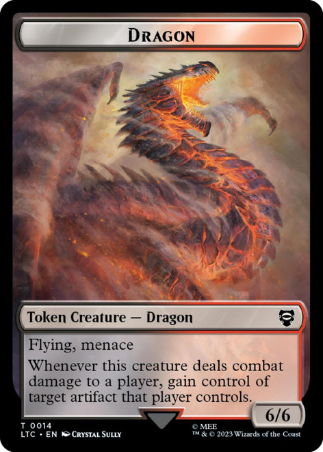 Lord of the Rings Commander - Wraith Token / Dragon Token