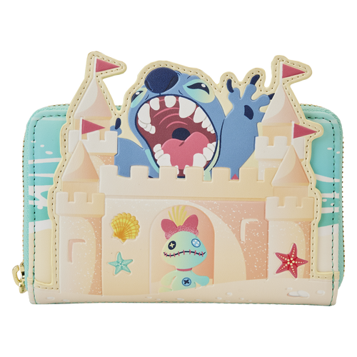Disney: Stitch Sandcastle Beach Surprise Zip-Around Wallet
