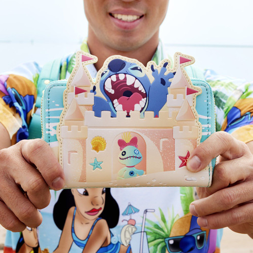 Disney: Stitch Sandcastle Beach Surprise Zip-Around Wallet