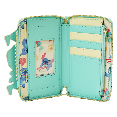 Disney: Stitch Sandcastle Beach Surprise Zip-Around Wallet