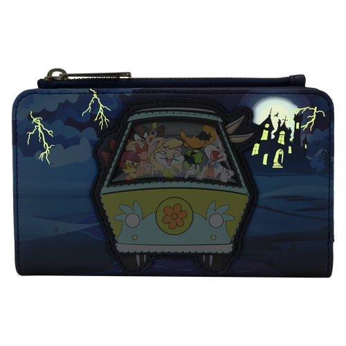Warner Brothers 100th Anniversary Looney Tunes & Scooby Mashup Flap Wallet