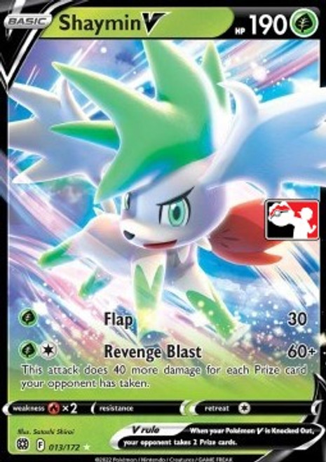 Brilliant Stars 013/172 Shaymin V (Prize Pack League Promo)