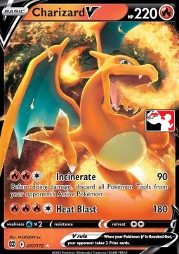 Brilliant Stars 017/172 Charizard V (Prize Pack League Promo)