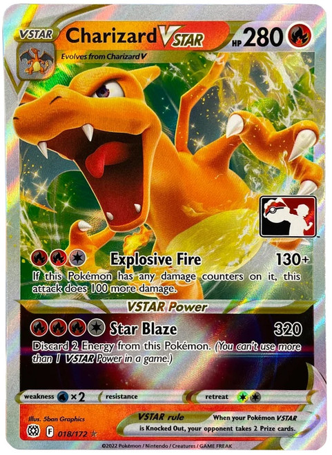 Brilliant Stars 018/172 Charizard VSTAR (Prize Pack League Promo)
