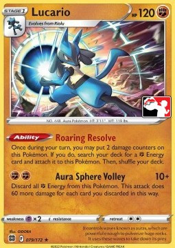 Brilliant Stars 079/172 Lucario (Prize Pack League Promo Non-Holo)