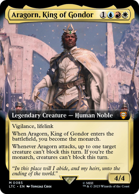 Aragorn, King of Gondor (Extended Art foil)
