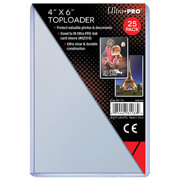 4" X 6"  Toploader (25)