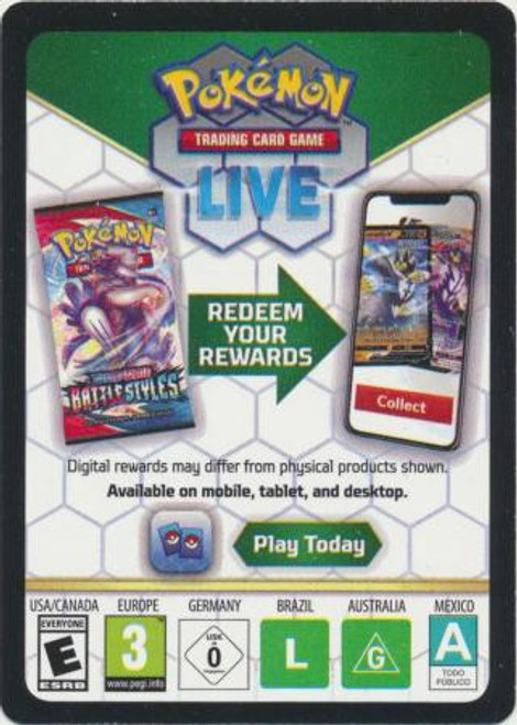 SV Paldea Evolved TCG Online Code Card