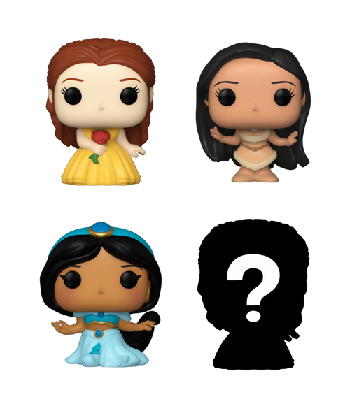 Bitty POP! Disney Princess: Peasant Belle, Pocahontas & Jasmine 4-Pack