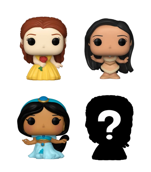 Bitty POP! Disney Princess: Peasant Belle, Pocahontas & Jasmine 4-Pack