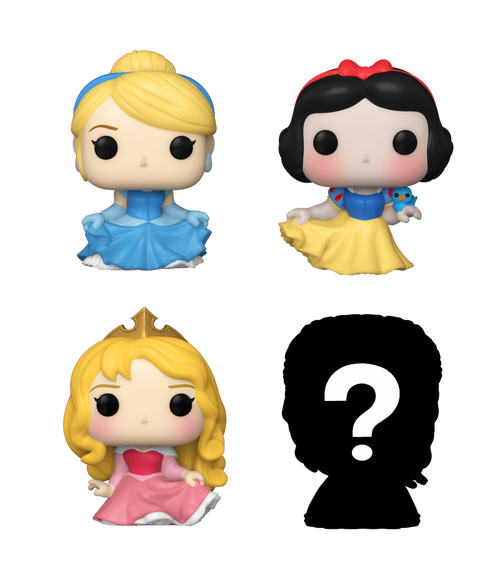 Bitty POP! Disney Princess: Cinderella, Snow White & Aurora 4-Pack